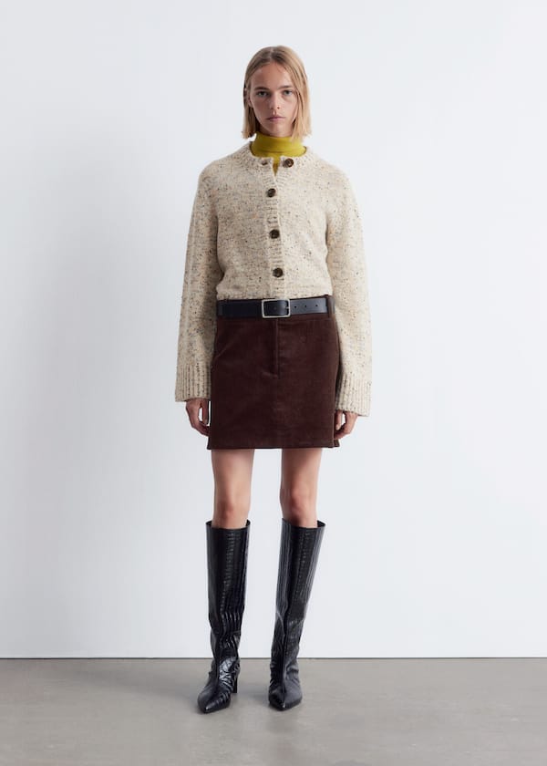 Buttoned Knit Cardigan