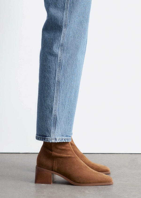 Leather Sock Boots