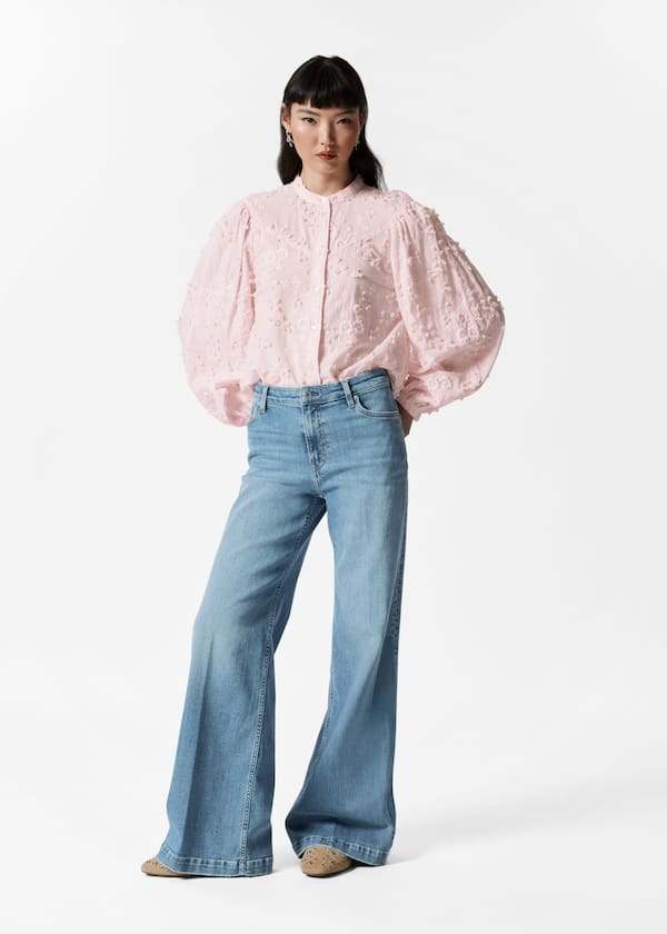 Puff-Sleeve Blouse