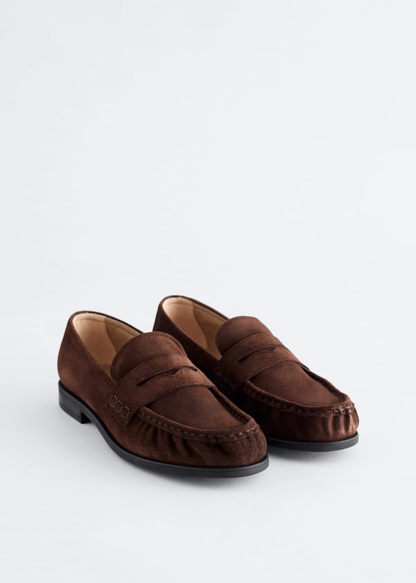 Suede Penny Loafers