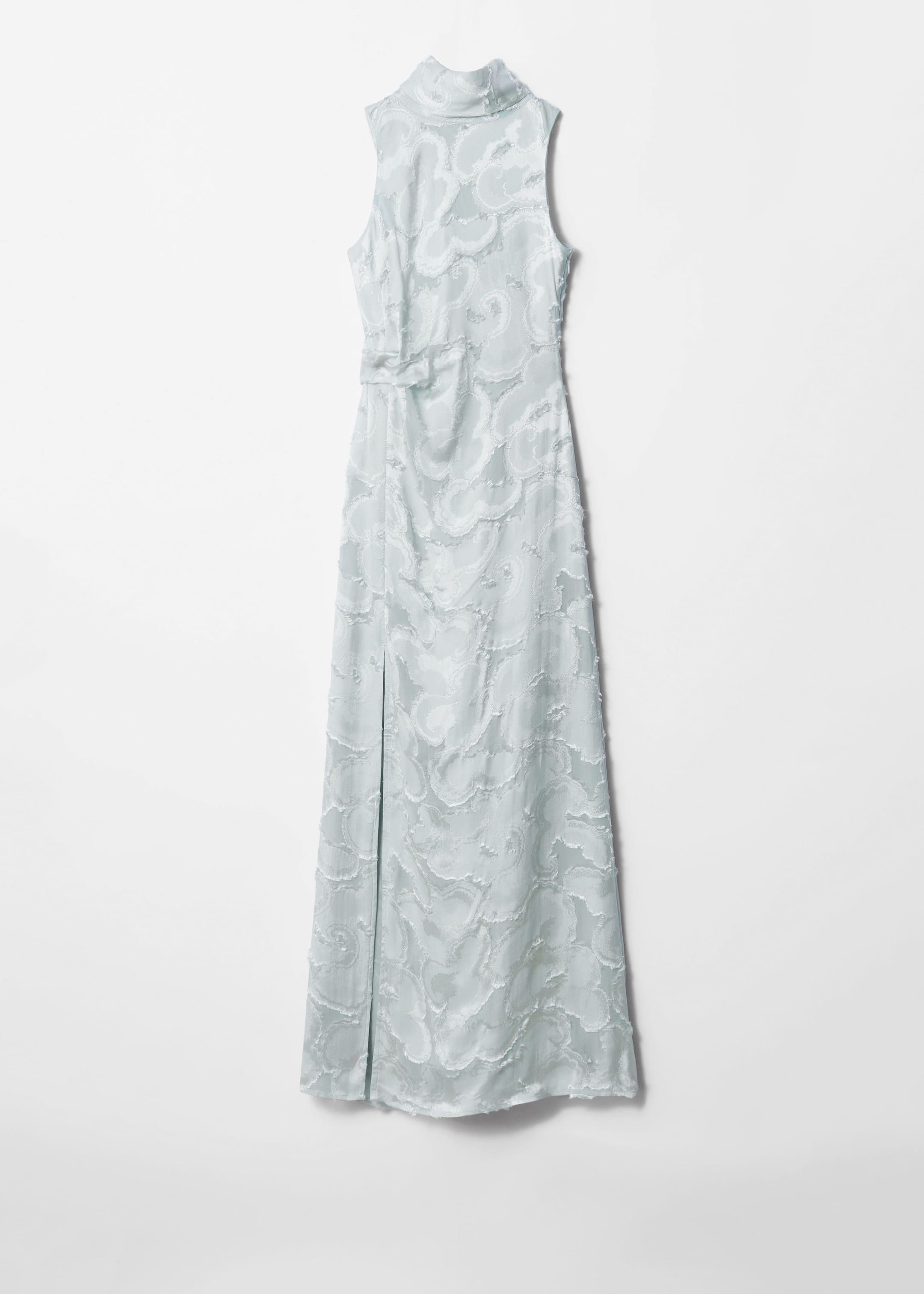 Silk-Blend Jacquard Maxi Dress - Pale Blue - Still Life