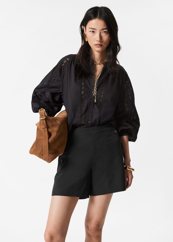 Buttoned Sailor Shorts