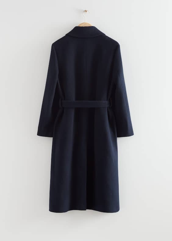 Single-Breasted Belted Coat