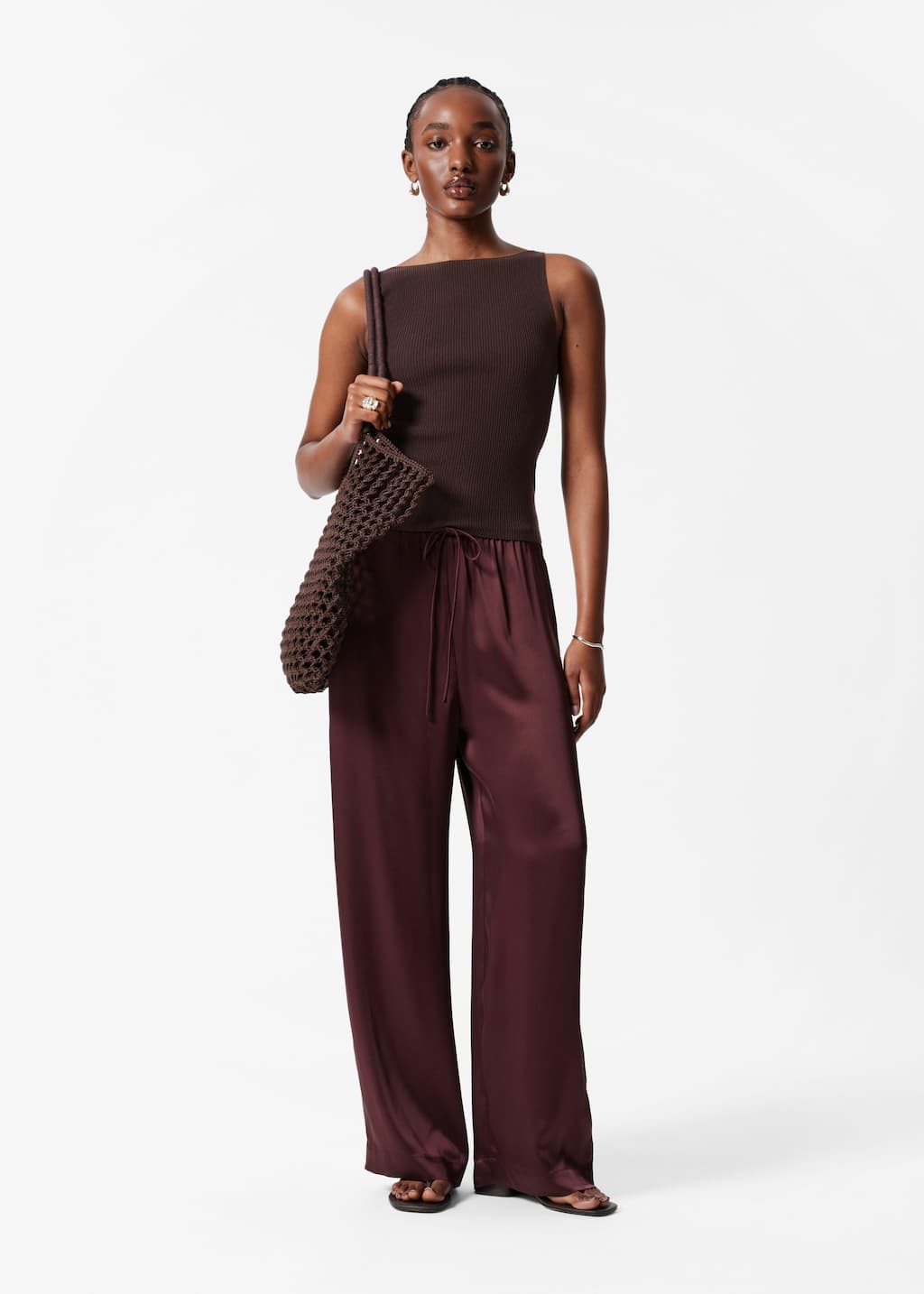 【SATIIIZ】Teach Wide Cotton Pants TECHNICAL PANTS WITH BANDS - Black | ZARA United States