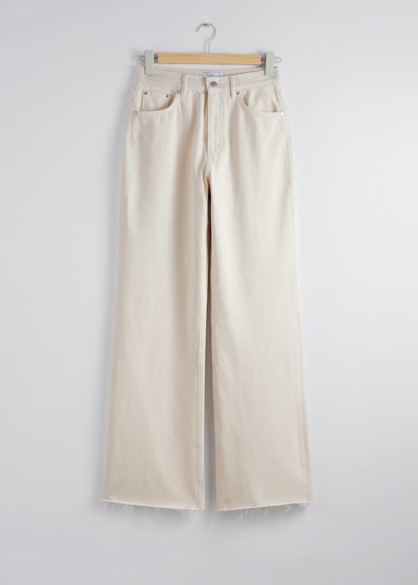 High-Waist Straight-Leg Jeans