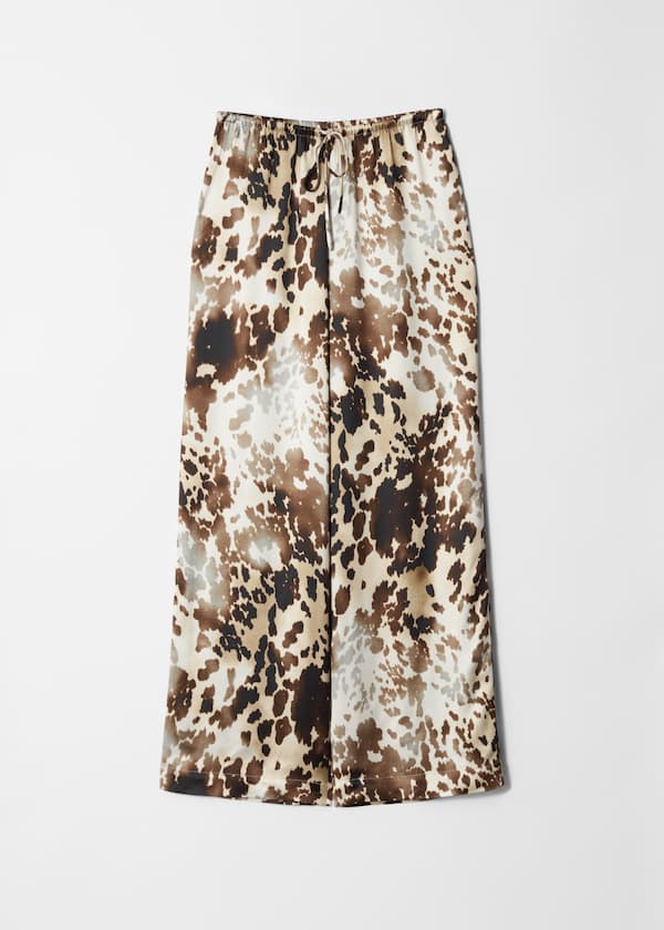 Drawstring Satin Trousers