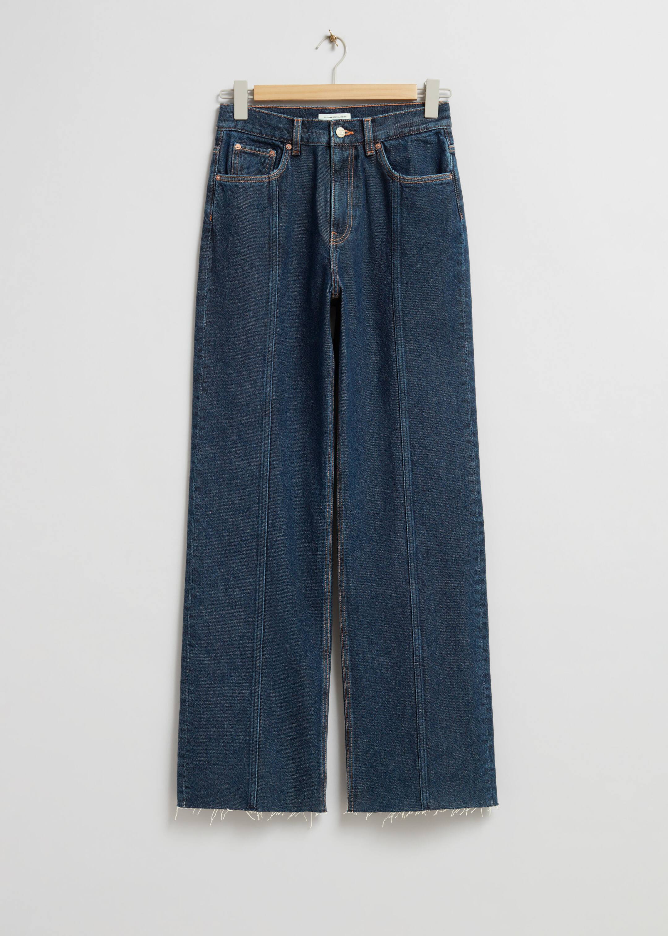 & Other Stories Straight outlets Leg Jeans in Dark Blue Size 28