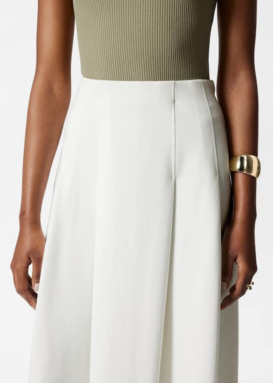 A-Line Midi Skirt