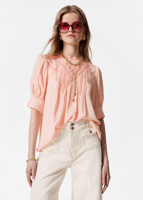 Embroidered Lace Blouse
