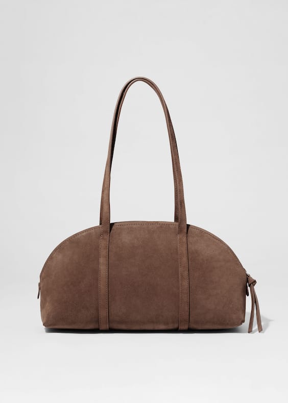 Suede Bowling Bag