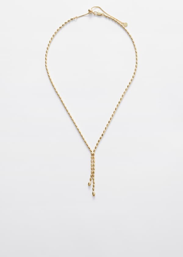 Pebble-Link Lariat Necklace