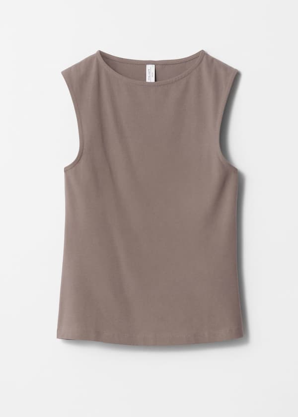 Boat-Neck Tank Top