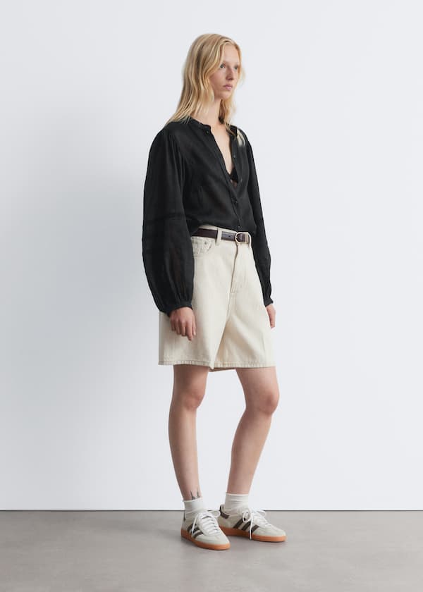 Voluminous Sleeve Blouse