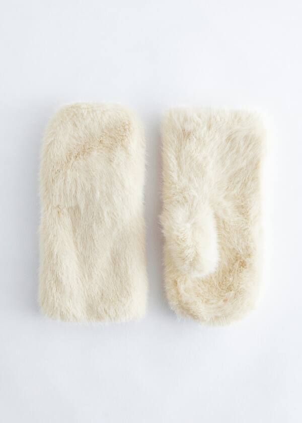 Faux Fur Mittens