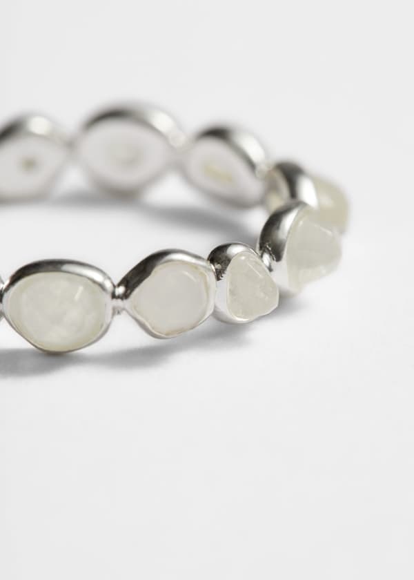 Organic Glass Stone Ring