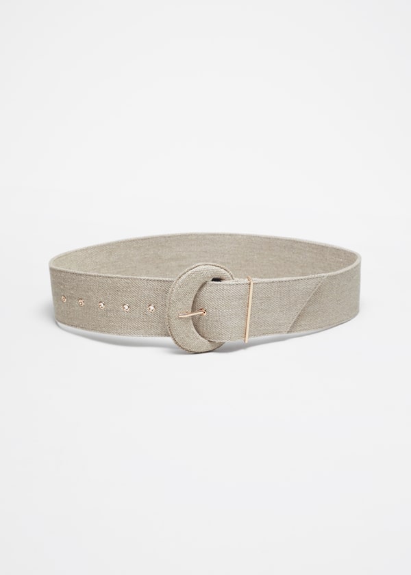 Wide Linen Belt