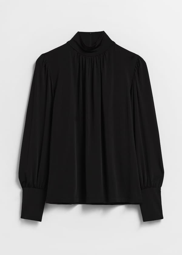 Mock Neck Blouse