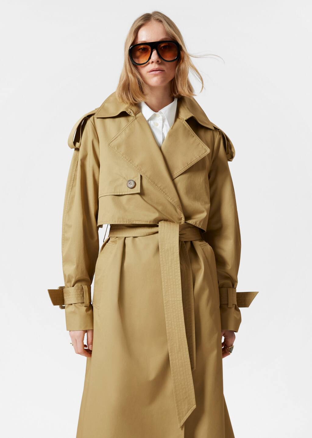 人気海外ブランドアイテム｜ファッション通販 Coats - Khaki - Coat Trench Belted - Stories Other & ジャケット・アウター