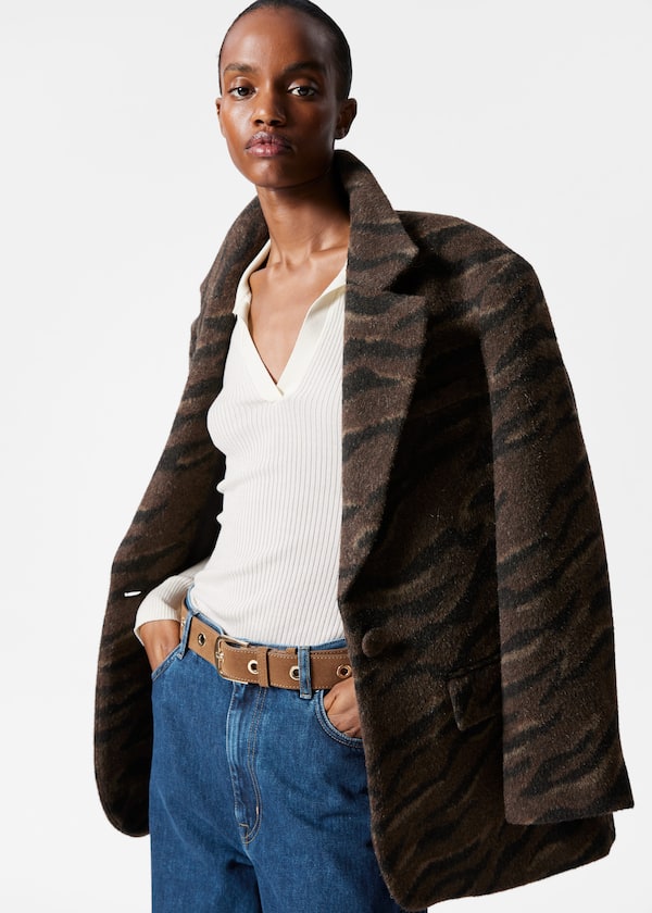 Single-Breasted Wool Blazer