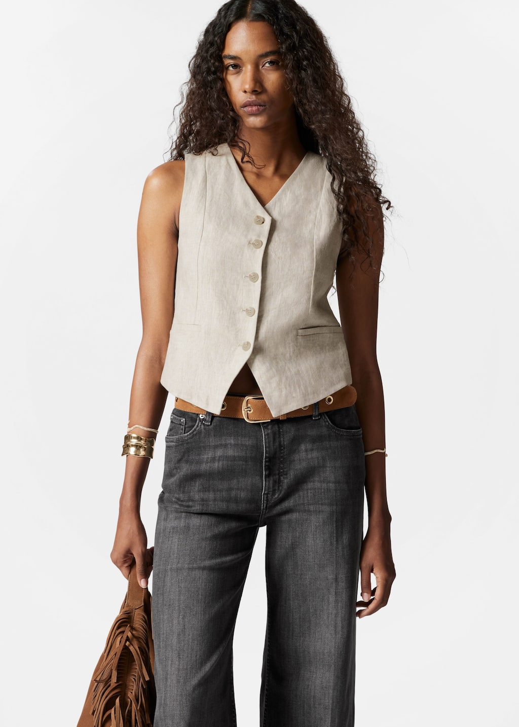 トップス TODAYFUL Linen Over Vest TODAYFUL (トゥデイフル）Linen Over Vest☆ 25春夏【12510107