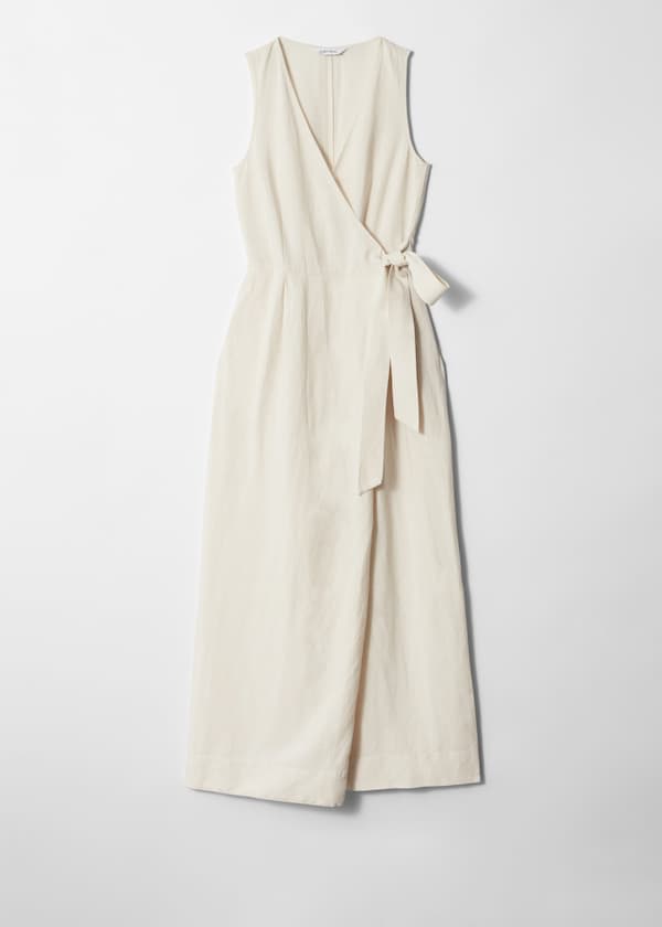 Belted Zip-Front Jumpsuit