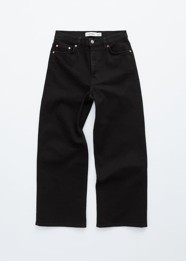 Cropped Wide-Leg Jeans