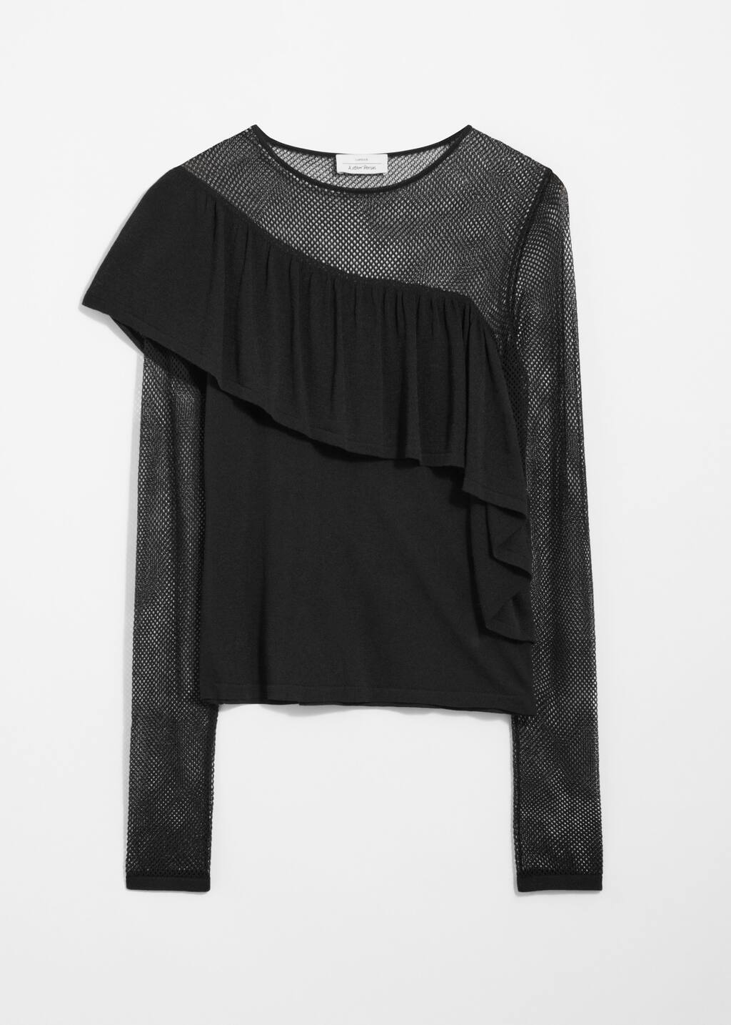トップス UNOF LAYERED KNIT TOPS Layered Knit Top - Black - & Other Stories