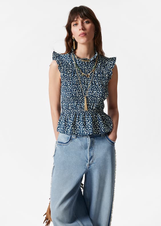 Smocked Frill Top