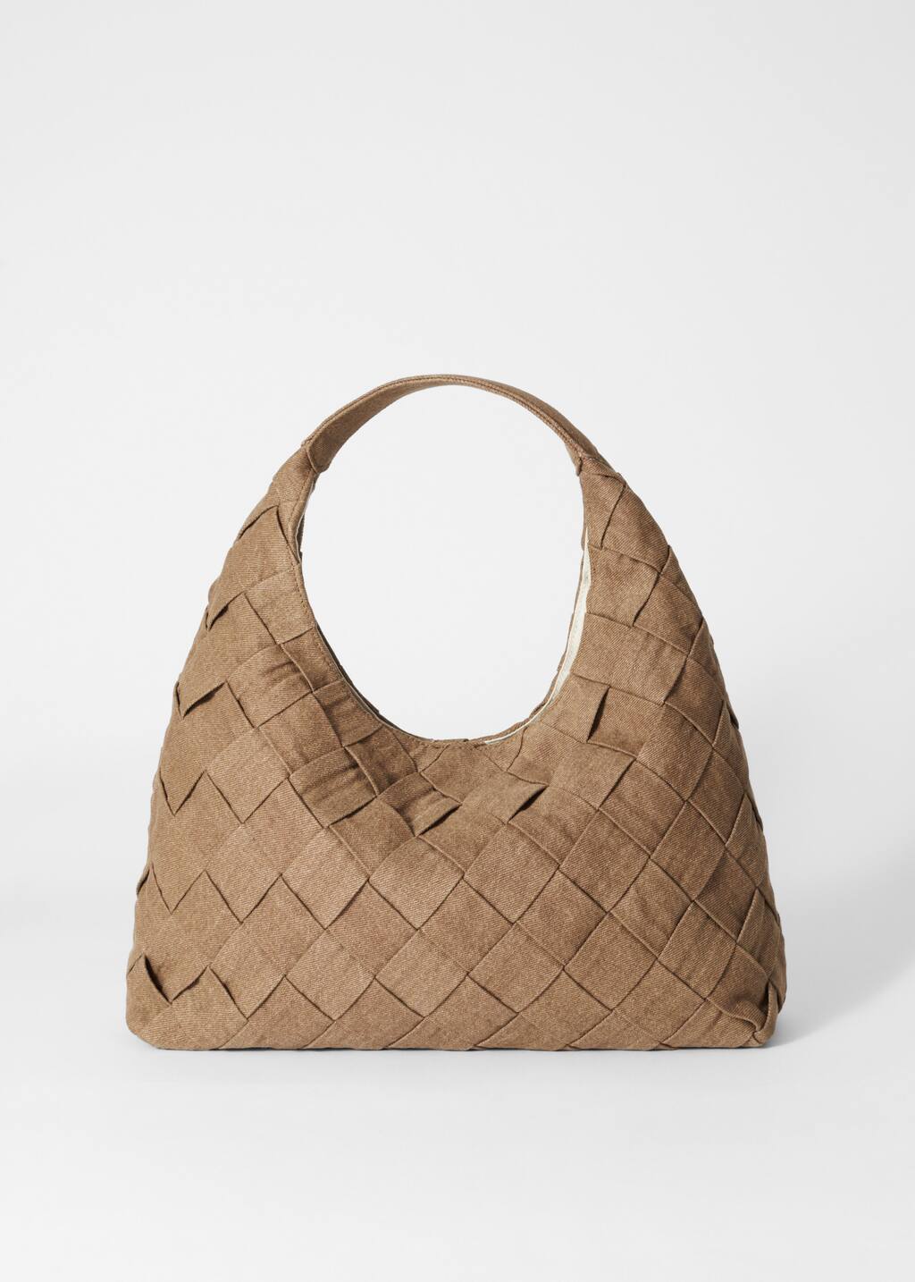 Braided Denim Tote Bag - Blue Denim - Totes - & Other Stories
