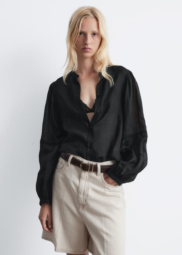 Voluminous Sleeve Blouse
