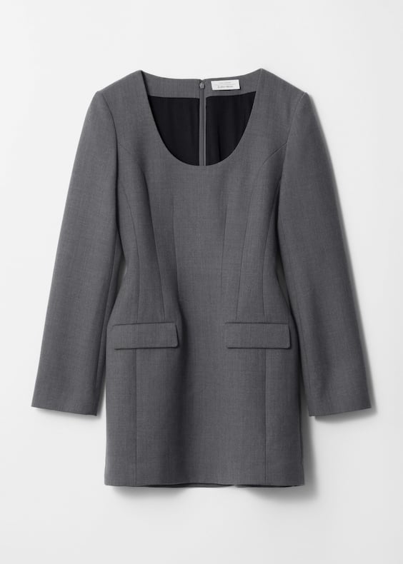 Waisted Tailored Mini Dress
