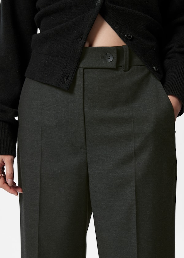Cropped Tailored Trousers