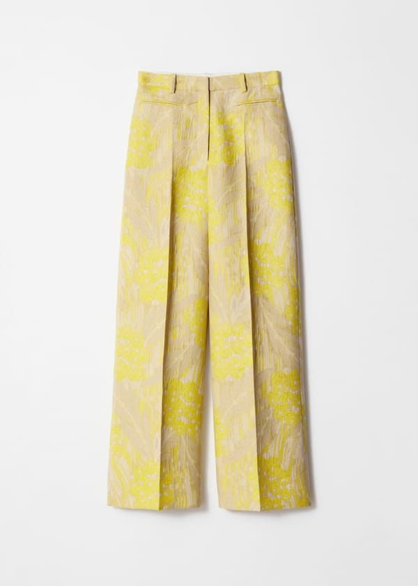 Jacquard Press-Crease Trousers