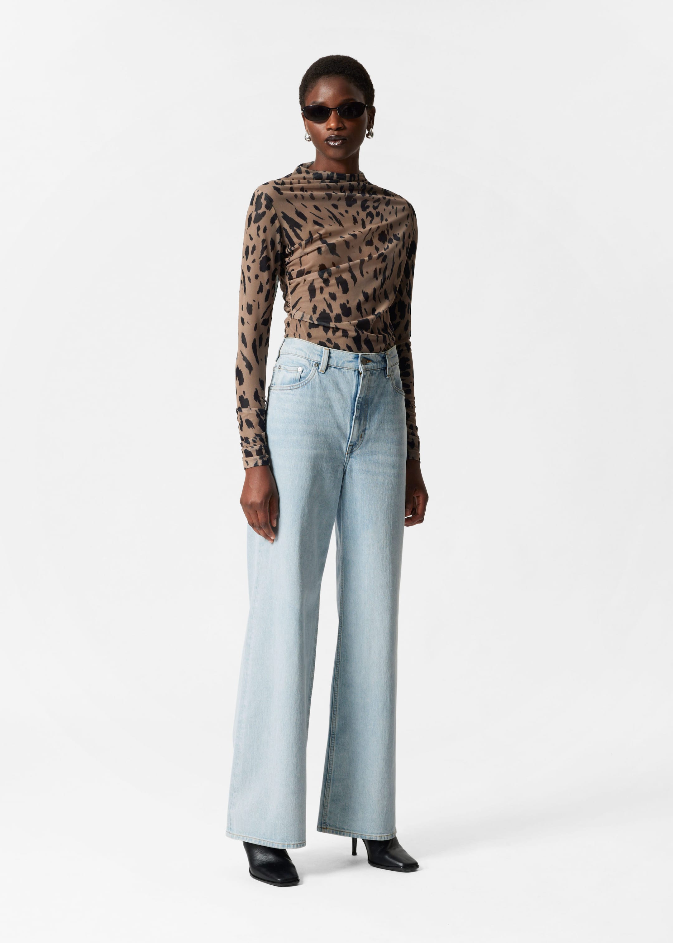 Sheer Top - Leopard - Lookbook