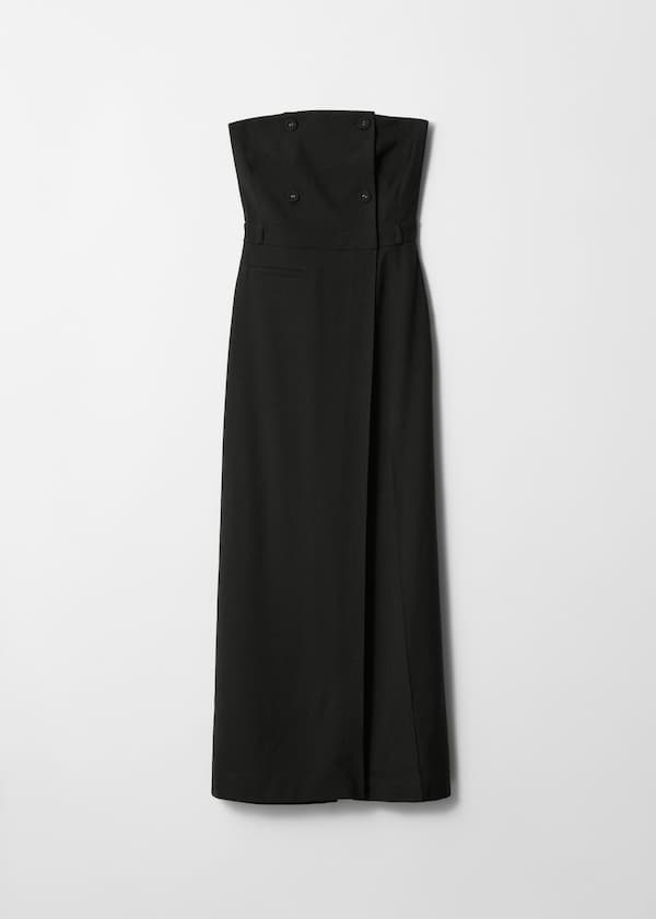 Double-Breasted Bustier Jumpsuit
