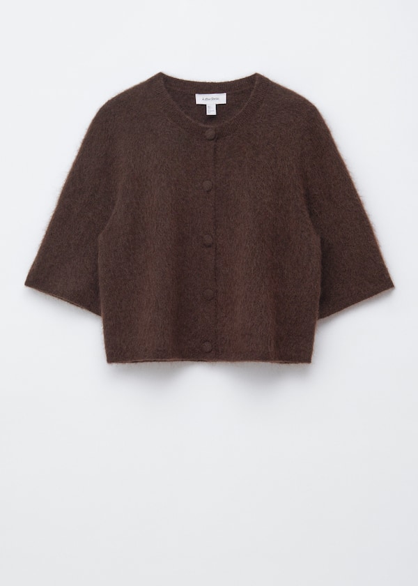 Knitted Mohair-Blend Cardigan