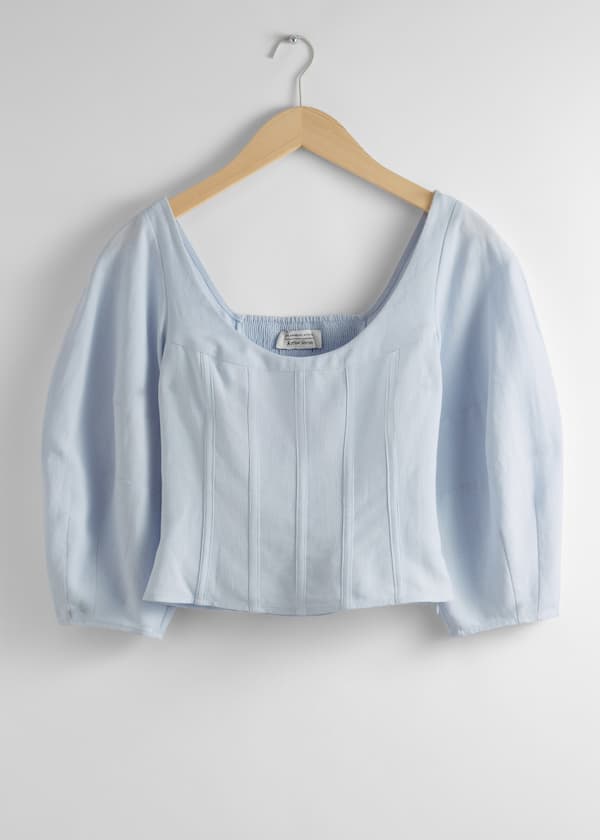 Cropped Corset Blouse