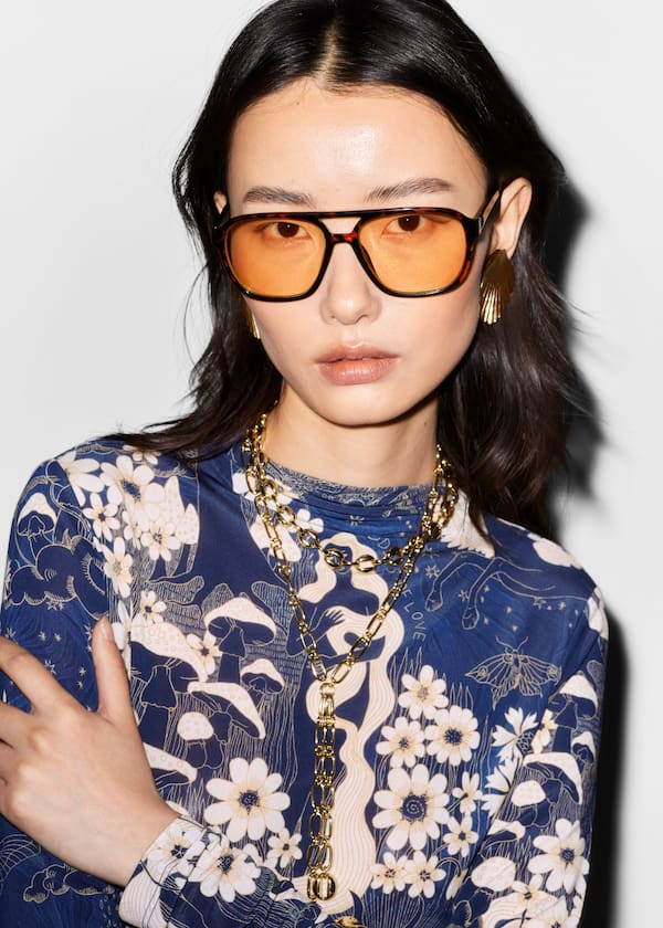 Aviator-Frame Sunglasses