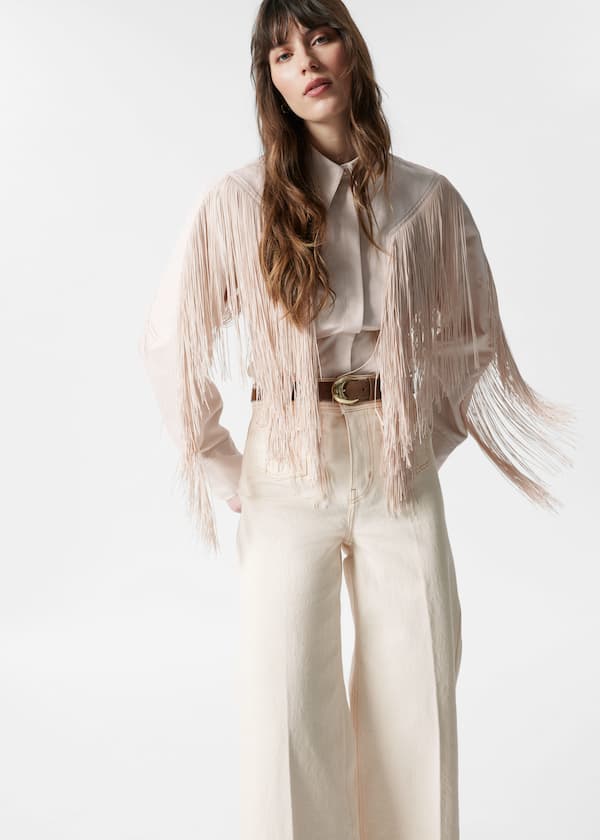Press-Crease Flared Jeans