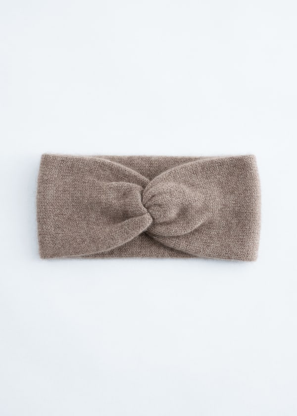 Twist-Front Cashmere Headband