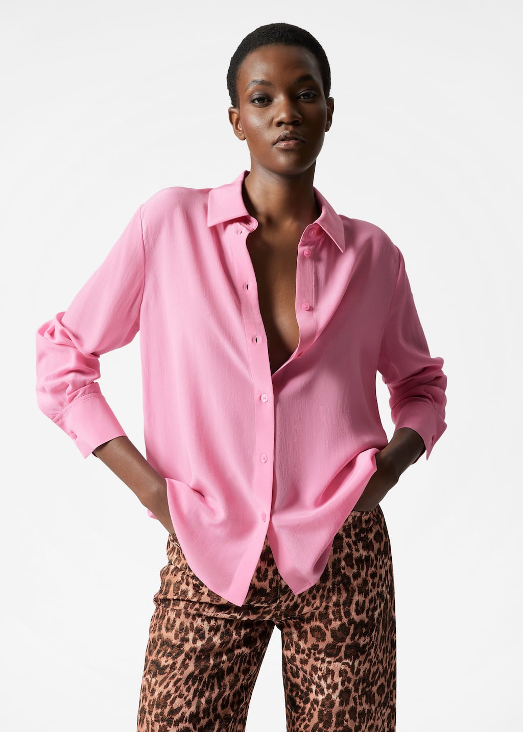売れ筋商品|||ボス シャツ レディース トップス BRIELLA MONDAY - Button-down blouse - light/pastel pink BOSS BRIELLA MONDAY - Button-down blouse - light/pastel pink