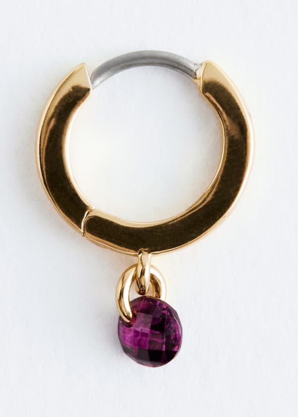 Crystal Hoop Earrings Set