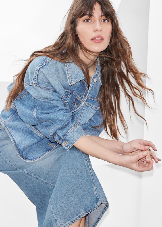 Denim Midi Skirt