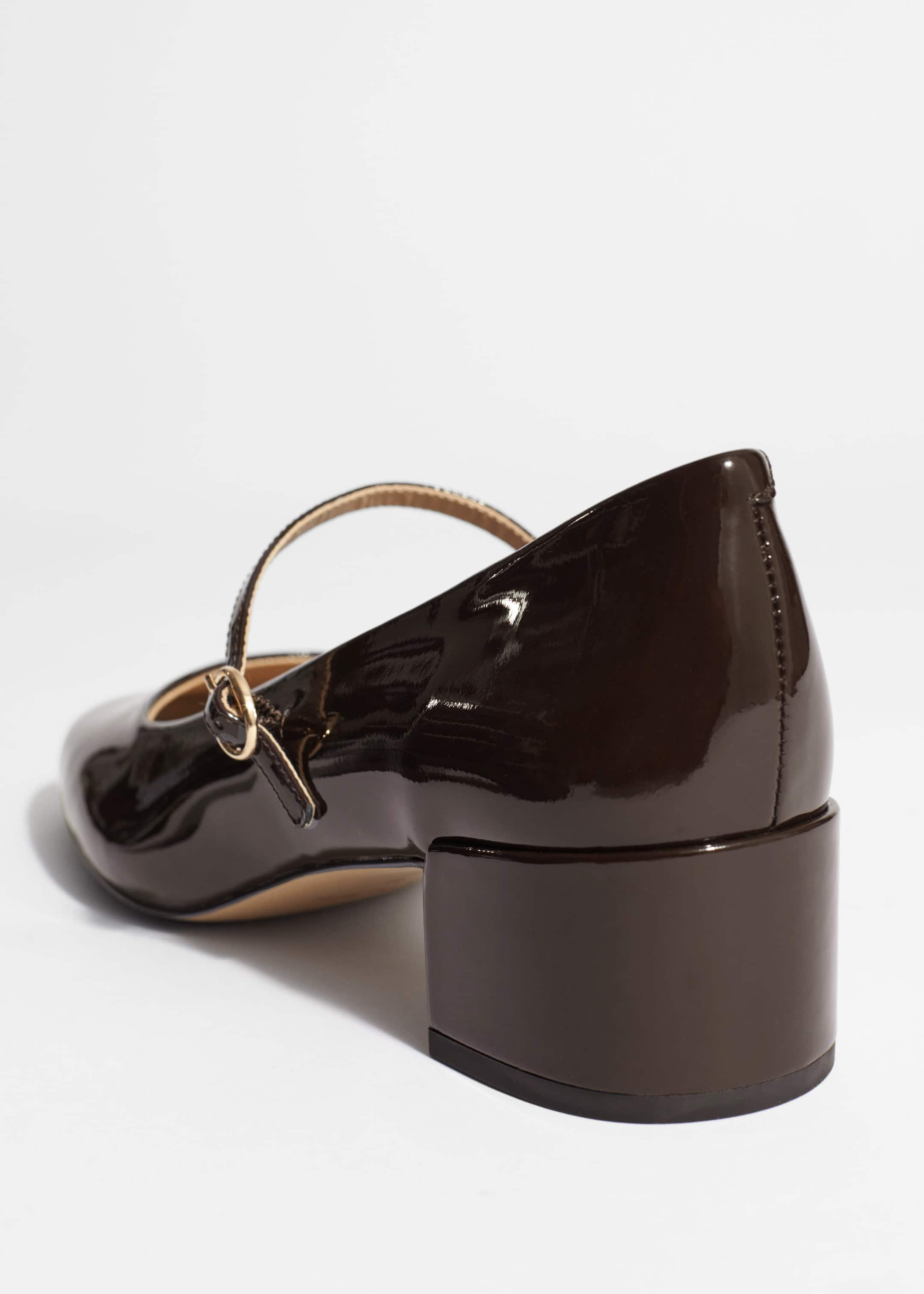 Mary-Jane Leather Pumps - {{variantName}} - Descriptive Detail