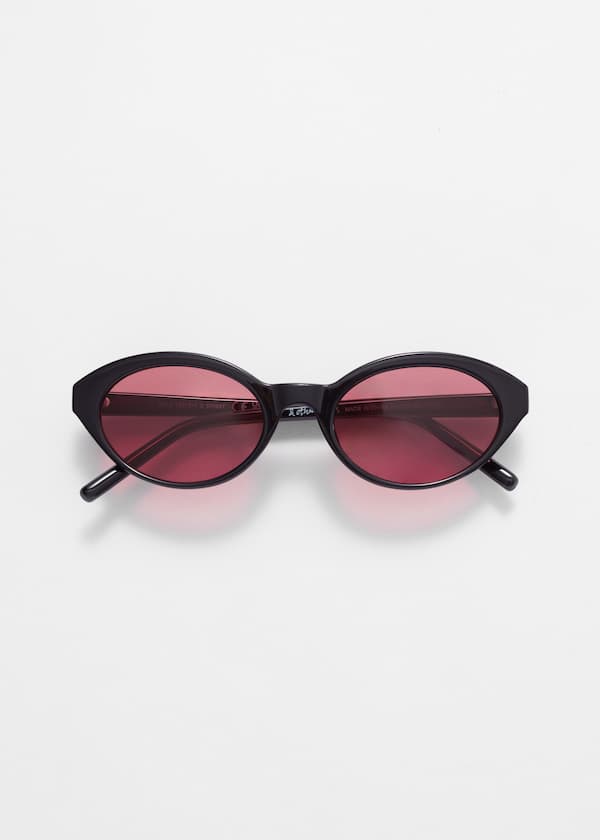 Oval-Frame Sunglasses