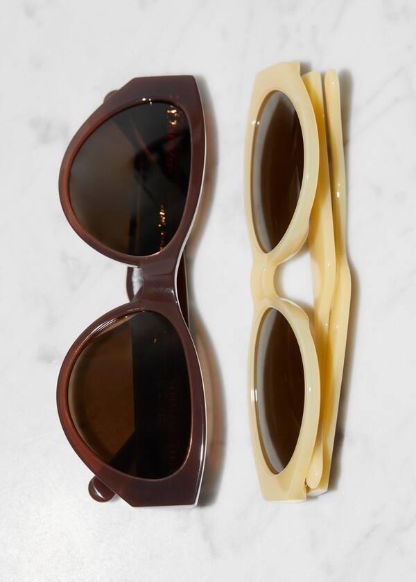 Polarized Cat-Eye Acetate Sunglasses