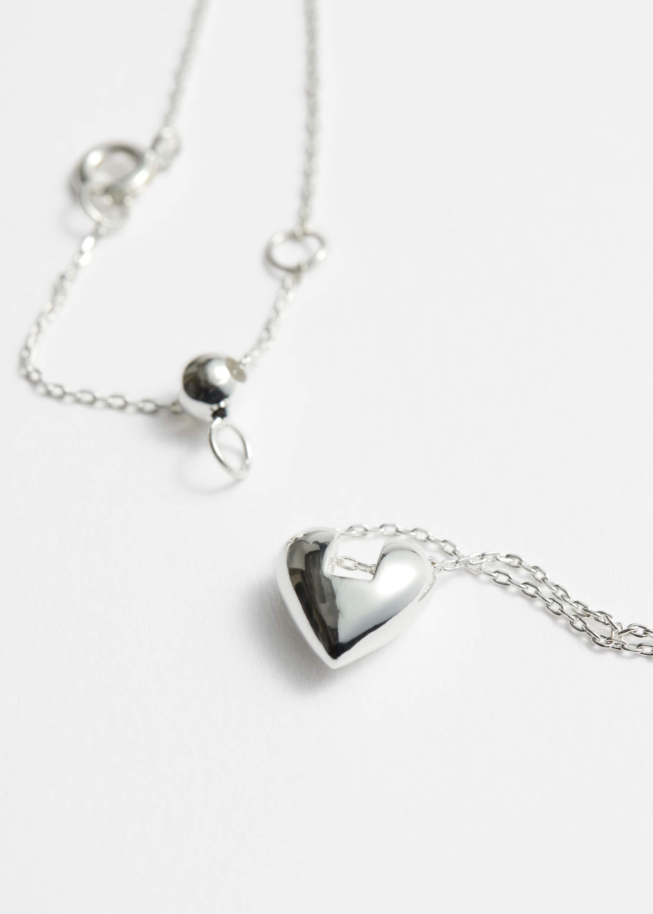 Heart Chain Necklace - Silver - Still Life