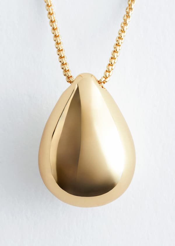 Long Drop-Pendant Necklace