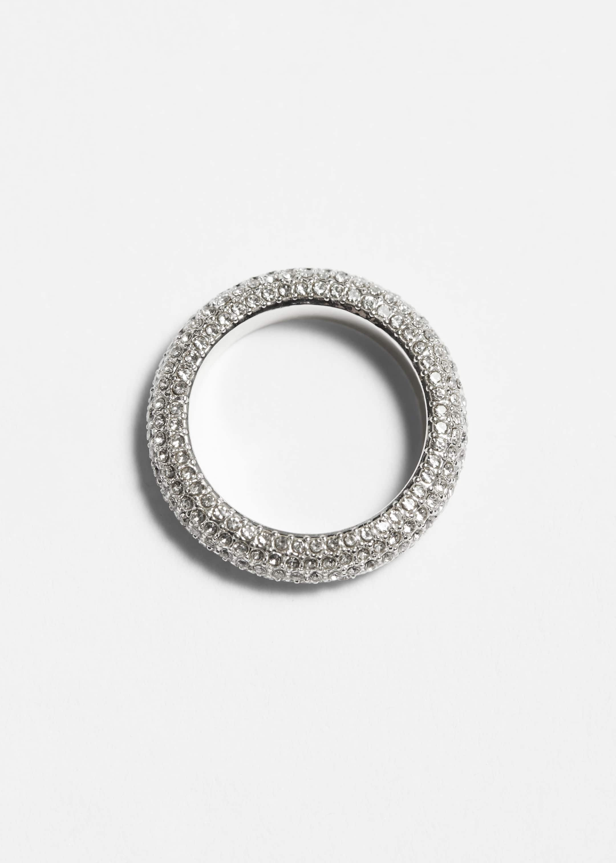 Bague ornée de strass - {{variantName}} - Descriptive Detail