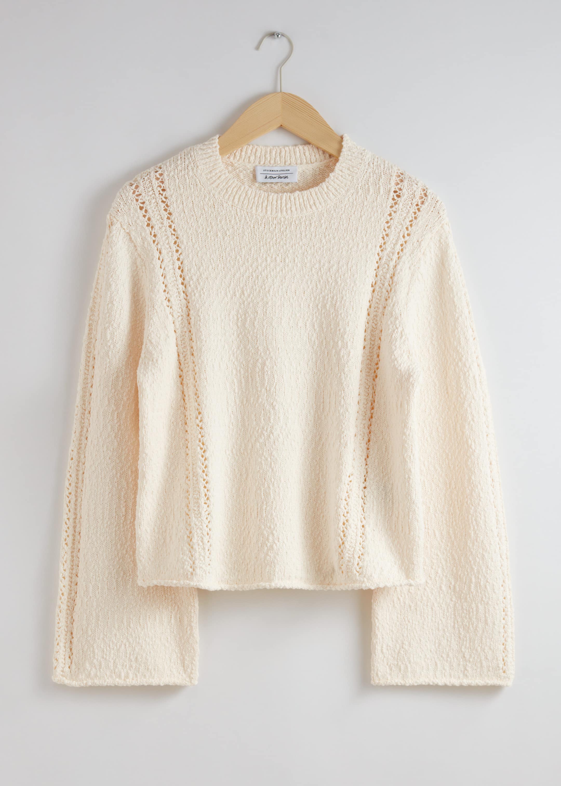 Strukturierter Oversized-Pullover